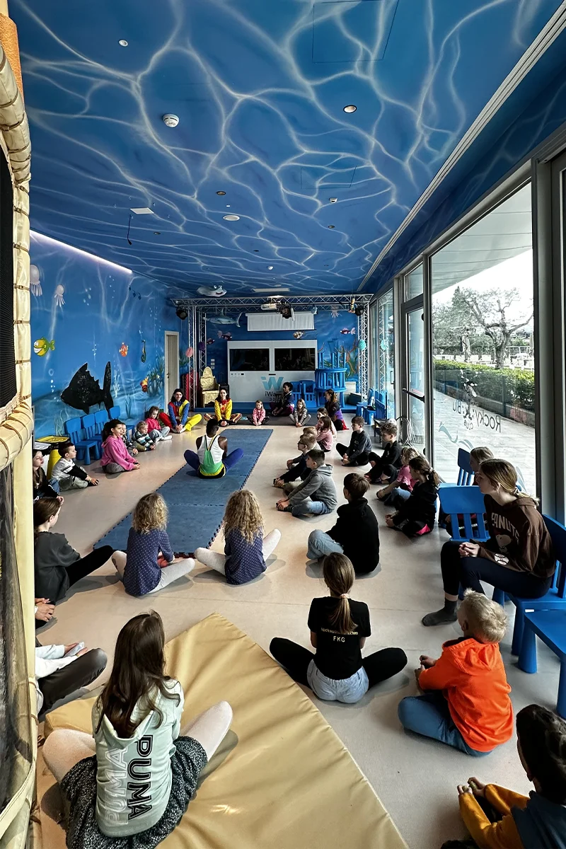 momento di animazione al miniclub del campeggio