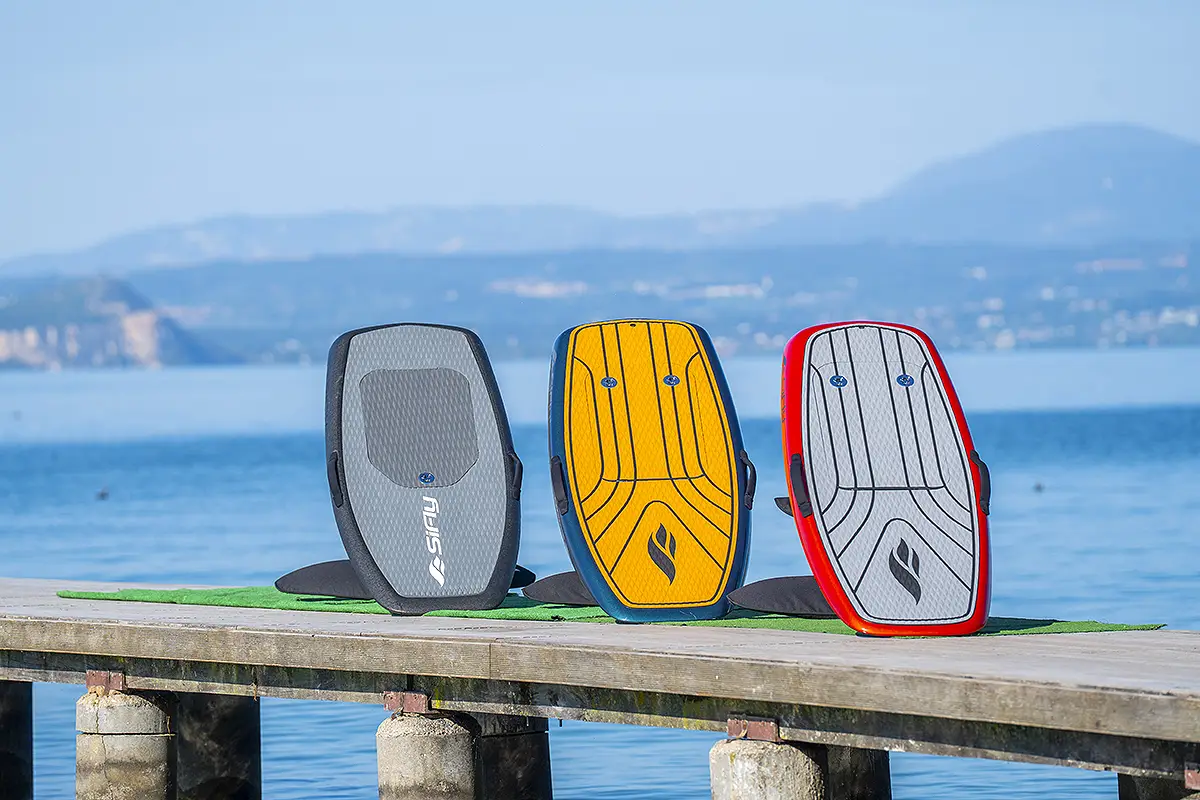tavole efoil su pontile lungolago Bardolino