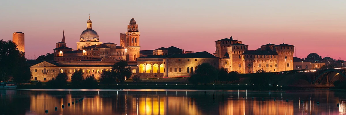 Vista di Mantova, città vicino al Camping La Rocca